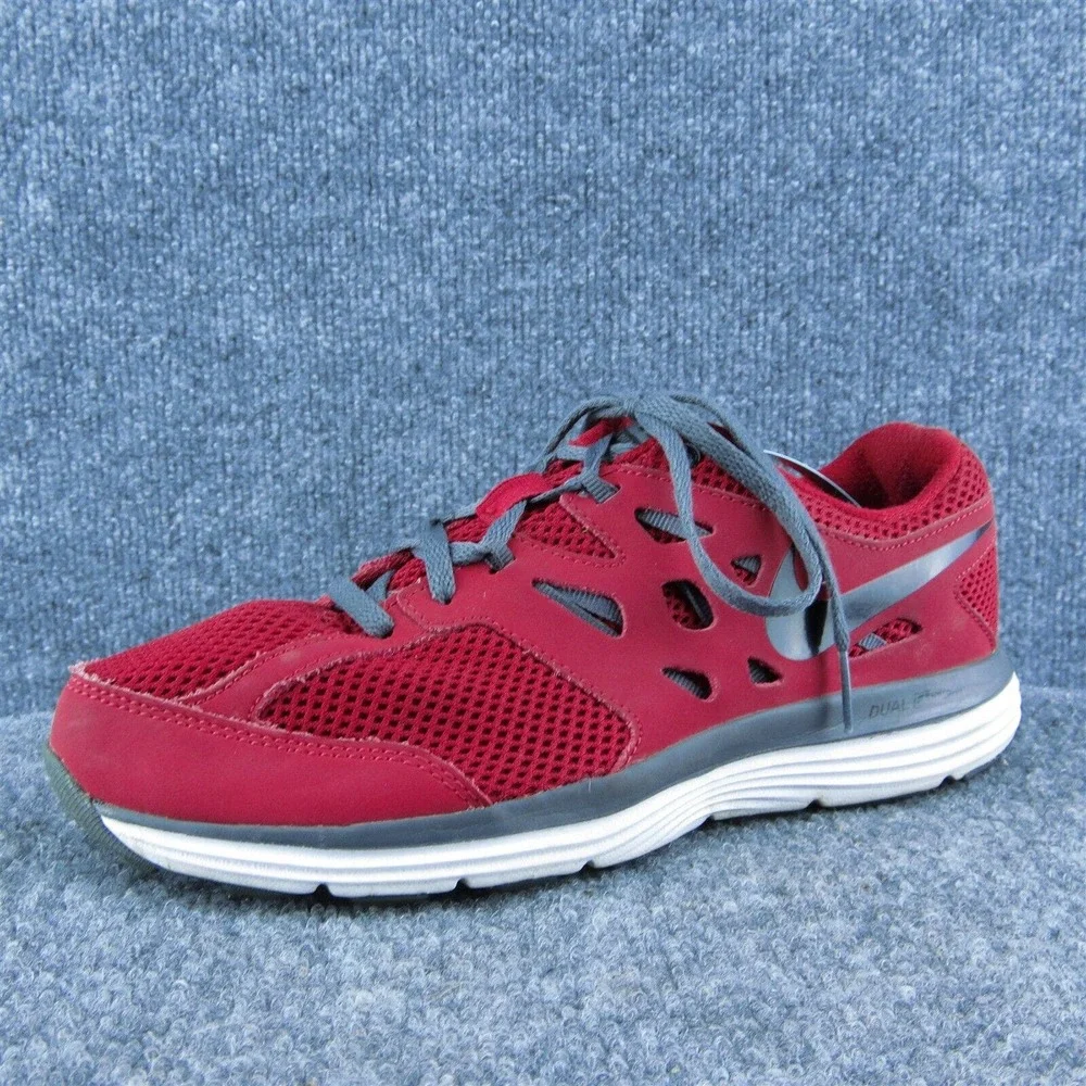 Nike Boys Sneaker‎ Shoes Athletic Red Fabric Lace Up Size Y 7 Medium